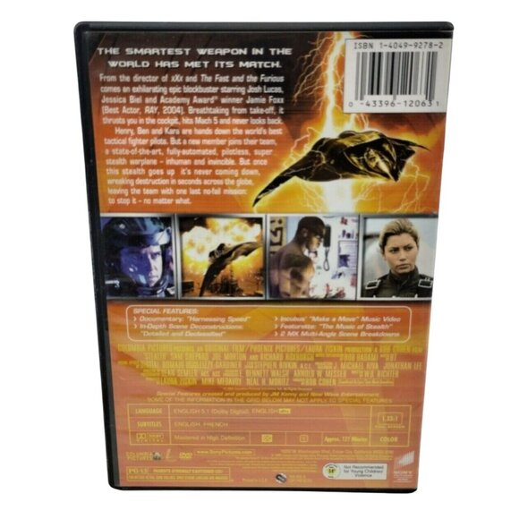 Stealth Action Adventure Two Disc Full Screen Edition Jamie Foxx Jessica Biel - Picture 3 of 4